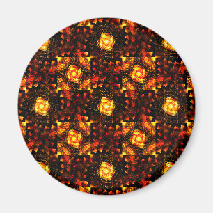 Aimant Moderne Bohème Élégant Motif Artistique Abstrait O