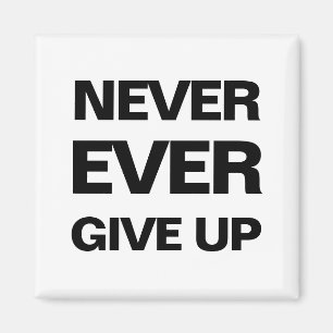 Aimant moderne de motivation de qoute noir et