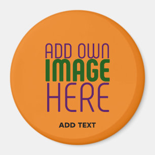 AIMANT MODERNE ÉDITABLE DARK ORANGE MODÈLE TEXTE D'IMAGE
