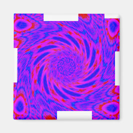 AIMANT MODERNE MANDALA COULEUR ROSE