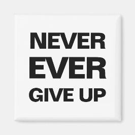 Aimant moderne motivant qoute noir et blanc