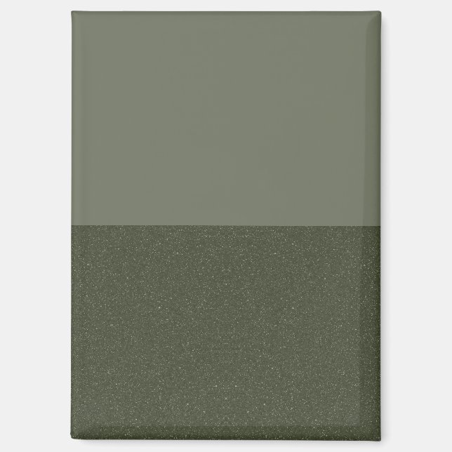Aimant moderne personnalisé - Moss Green Duo Layer (Recto)