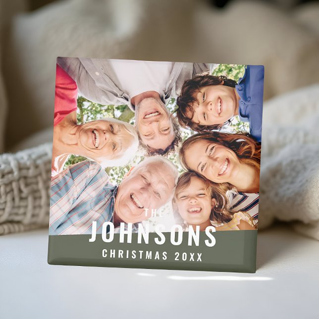 Aimant Moderne Simple Chic Moderne Famille Vacances Photo (Créateur téléchargé)