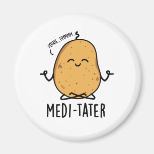 Aimant Modi-tater drôle Méditer Pun de pomme de terre