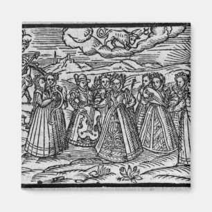 Aimant Mois d'avril, 'du calendrier de Shepheardes
