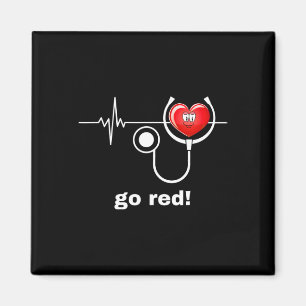 Aimant Mois de la santé Février American Heart Health