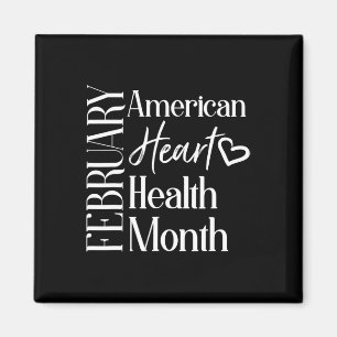Aimant Mois de la santé Février American Heart Health 1