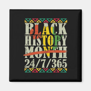 Aimant Mois de l'histoire des Noirs 247365 Avec drapeau d