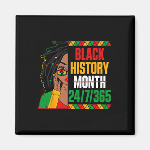 Aimant Mois de l'histoire des Noirs 247365 Loc'd Girl Mel