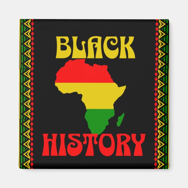 Aimant Mois de l'histoire des Noirs, Afro-Américains (Devant)