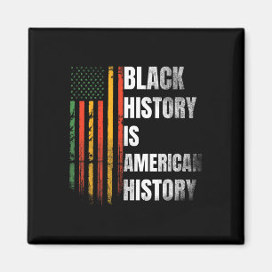 Aimant Mois de l'histoire des Noirs Femmes Drapeau afro-a