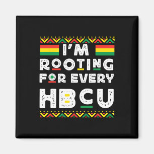 Aimant Mois de l'histoire des Noirs HBCU Je soutiens chaq