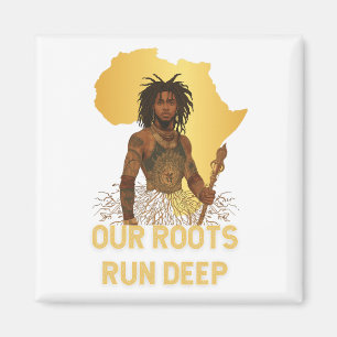 Aimant Mois de l'histoire des Noirs Les racines africaine