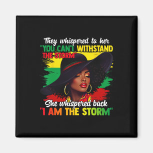 Aimant Mois de l'Histoire Noire Fille Africaine Femme Afr