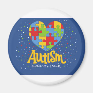 Aimant mois de sensibilisation sur l'autisme