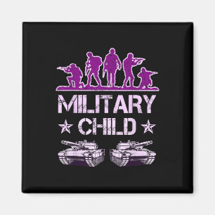 Aimant Mois Militaire Pour Enfants Purple Up Camo Milit