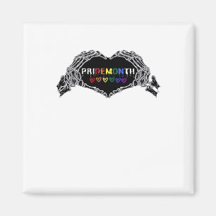 Aimant Mois Skeleton Heart Hands LGBTQIA