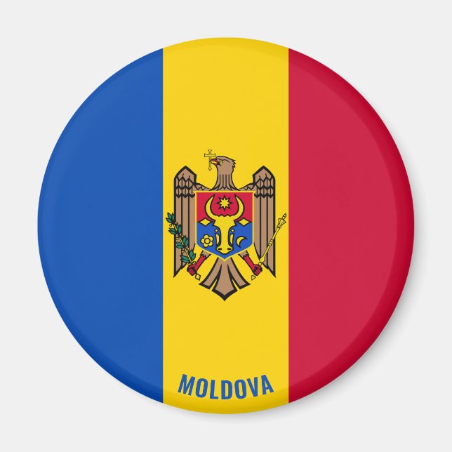 Aimant Moldavie Drapeau charmant patriotique (Devant)