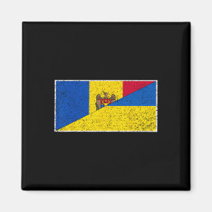 Aimant Moldavie Drapeau Ukraine Moldave Fierté Ukrainienn