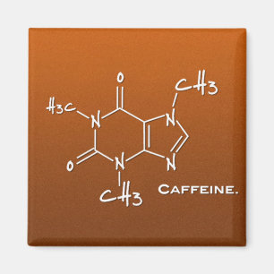 Aimant Molécule de Caffiene (constitution chimique)