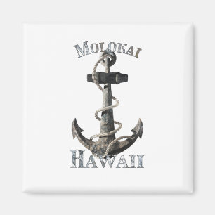 Aimant Molokai Hawaii Vacation Ancre nautique Voile