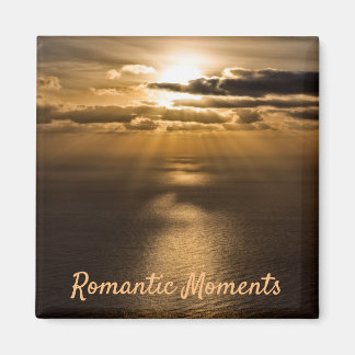 Aimant Moments romantiques coucher de soleil photo océan 