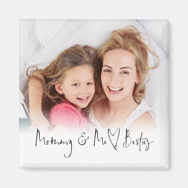 Aimant Mommy and Me Besties Superposition photo Script He (Devant)