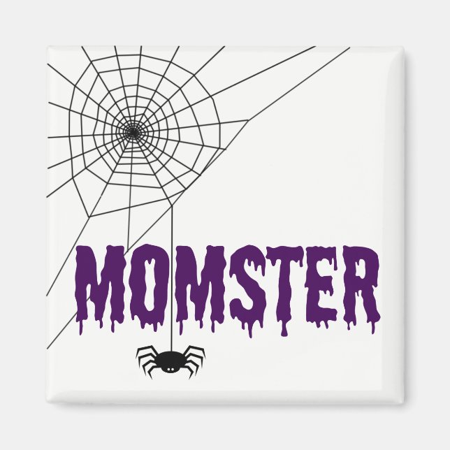Aimant Momster Purple Driple Police Spider Web (Devant)