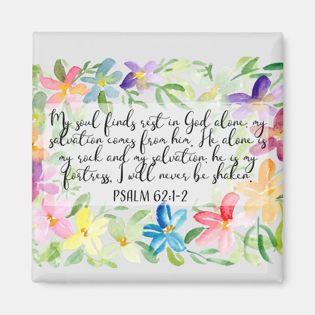 Aimant Mon âme trouve repos en Dieu seul Button (Devant)