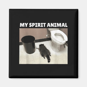 Aimant Mon animal de compagnie Raton laveur poubelle Pand