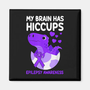 Aimant Mon Cerveau A Hictasses Purple Ribbon Epilepsie