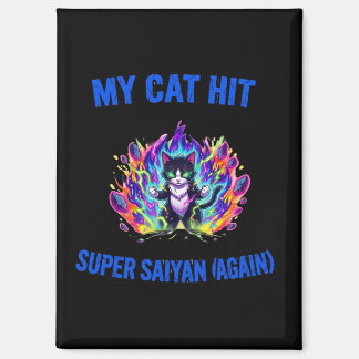 Aimant Mon chat devient Super Saiyan (encore)