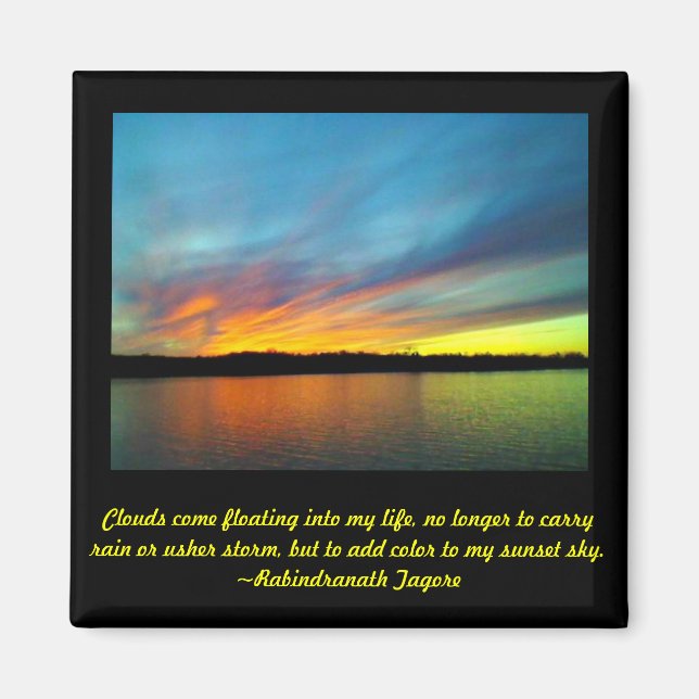 Aimant Mon ciel de coucher de soleil (Devant)