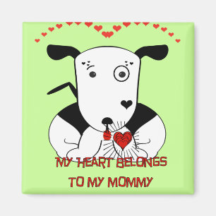 Aimant Mon coeur appartient à ma maman