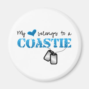 Aimant Mon coeur appartient à une Coastie