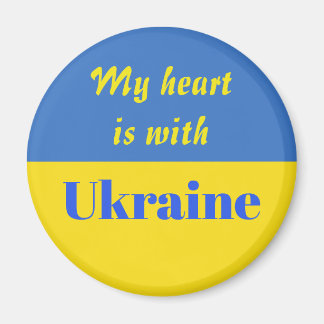 Aimant Mon coeur est avec l'Ukraine
