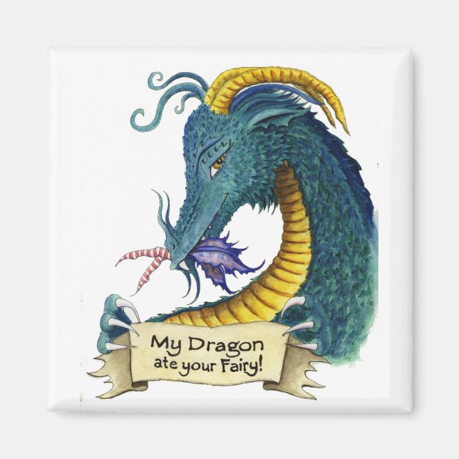 Aimant Mon Dragon Mange ta fée ! (Devant)