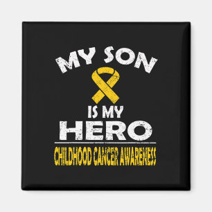 Aimant Mon Fils Est Mon Héros Sensibilisation au cancer c