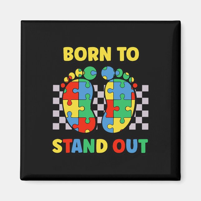 Aimant Mon Frère Est Au-some Sensibilisation sur l'autism (Devant)