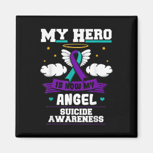 Aimant Mon Héros Est Maintenant Mon Angel Suicide Purple 