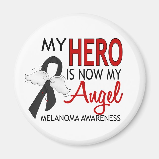 Aimant Mon Héros Est Mon Ange Melanoma (Devant)