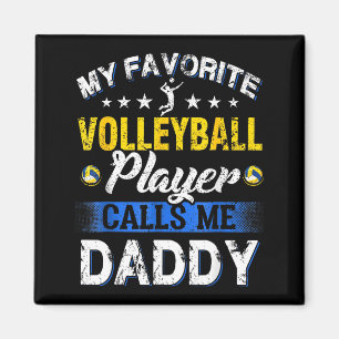 Aimant Mon joueur de volley-ball préféré m'appelle Papa