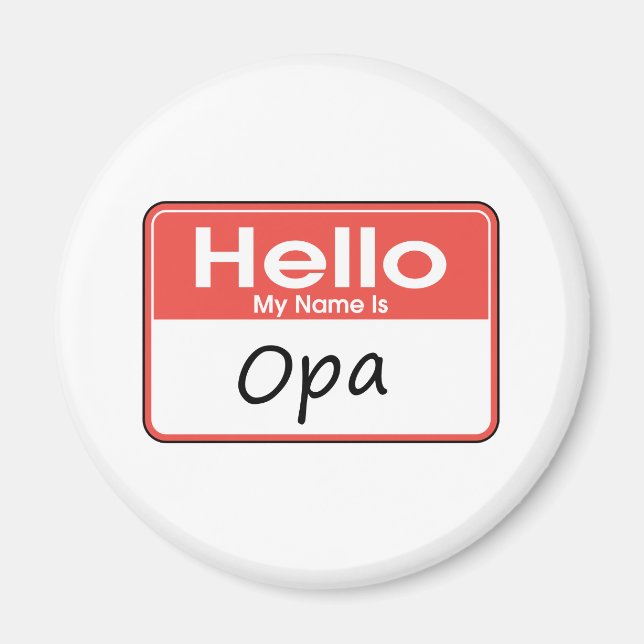 Aimant Mon nom est Opa (Devant)