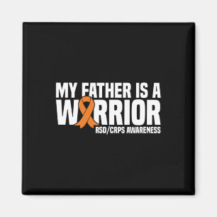 Aimant Mon Père Est Un Guerrier Orange Ribbon Rsdcrps Con
