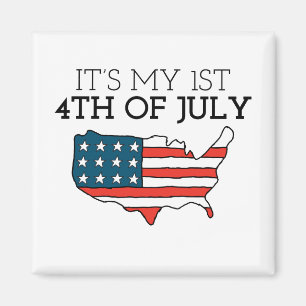 Aimant Mon premier 4 juillet Mon 1er 4 juillet 4 juillet
