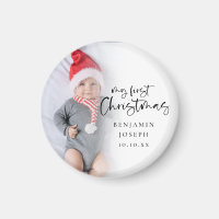 Mon premier bébé de Noël Nom de la photo Année