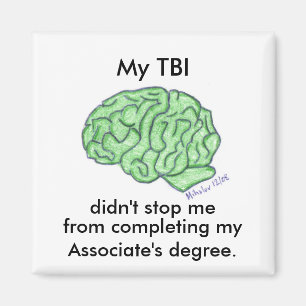 Aimant "Mon TBI ne m'a pas arrêté…" - Le degré d'ass