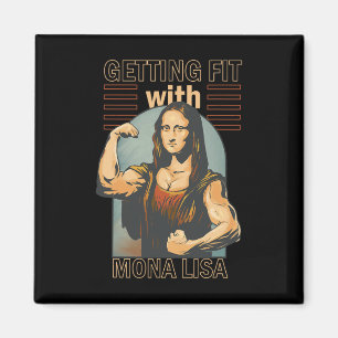 Aimant Mona Lisa Bodybuilding Muscle Gym Poids Wo