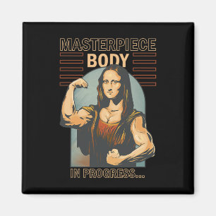 Aimant Mona Lisa Bodybuilding Muscle Gym Poids Wo