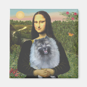 Aimant Mona Lisa - Keeshond (F)